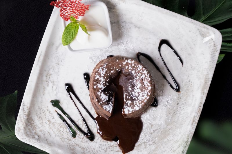Chocolate Lava Brownie with warm chocolate center